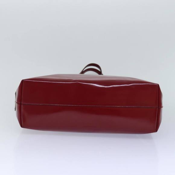 PRADA Tote Bag Patent leather Red Auth ep5078 - Picture 5 of 16